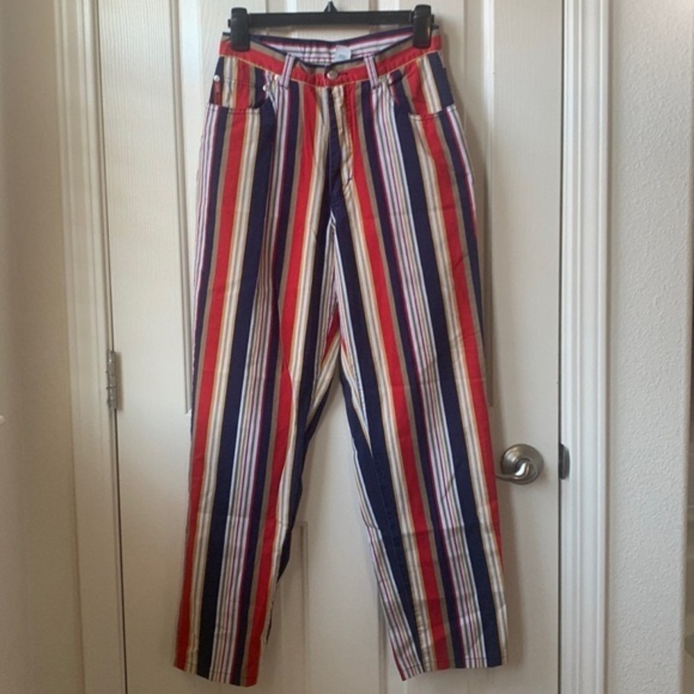 Vintage Crazy Horse Legend 90s vertical Stripe multi color pants
